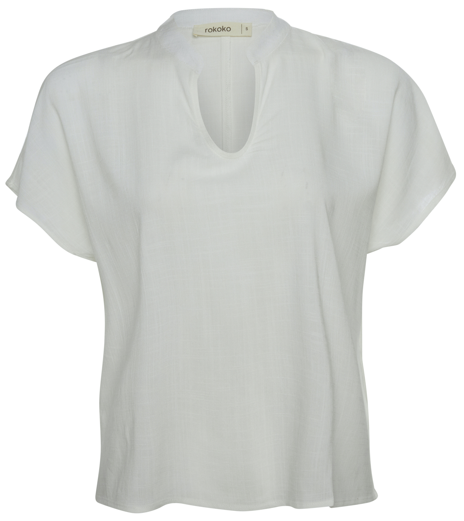 Split Neck Short Sleeve