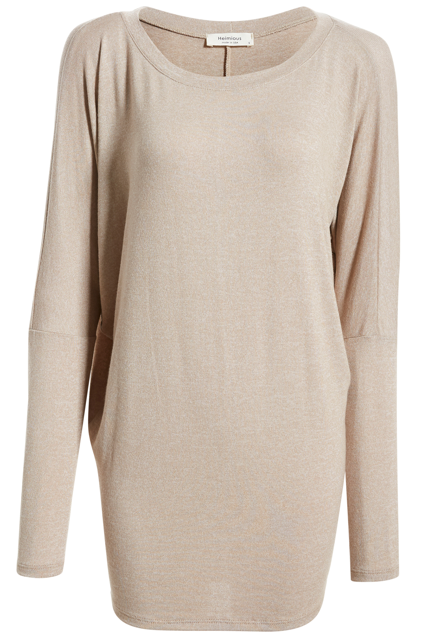 Boat Neck Long Sleeve Hacci Top