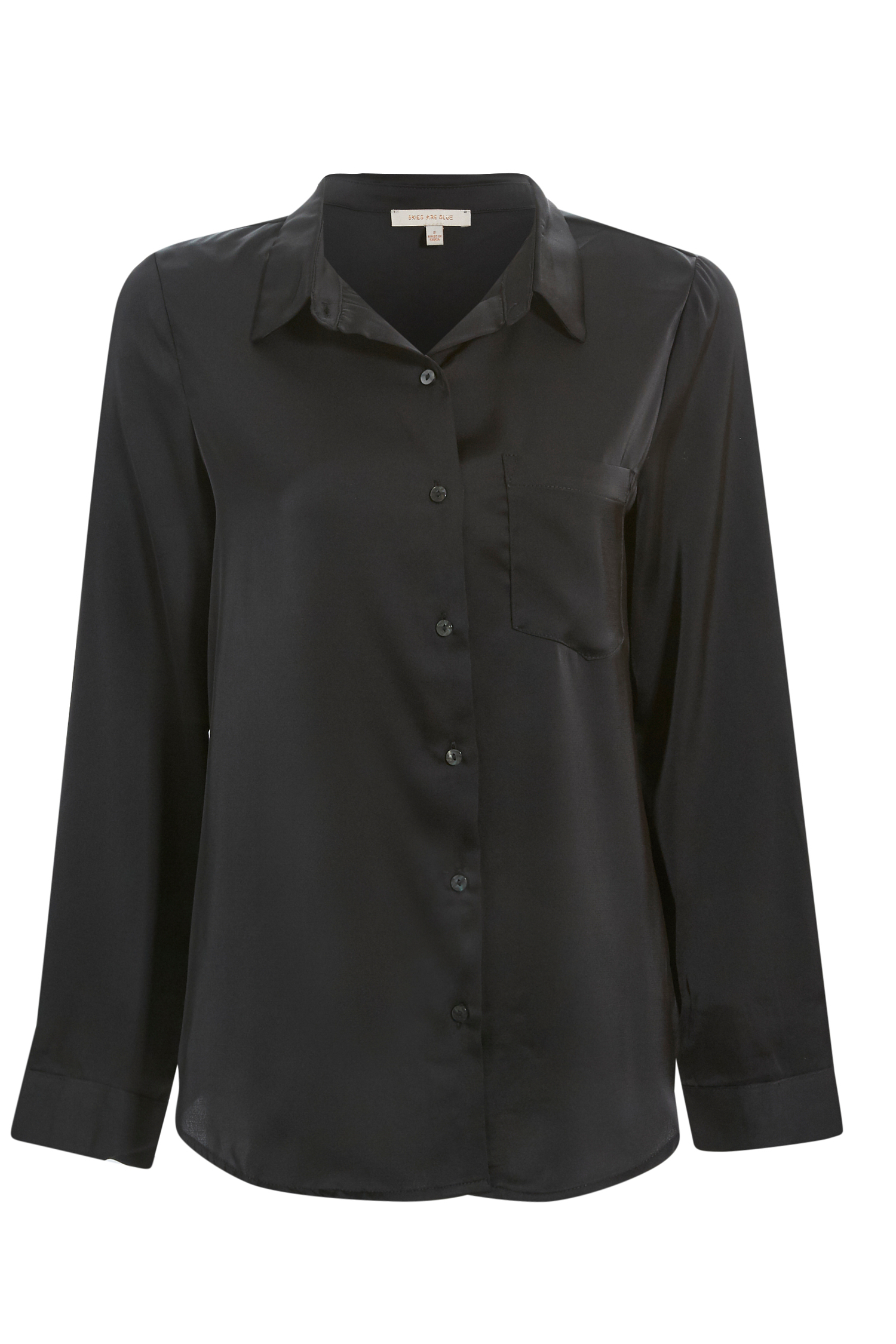 Satin Button Down Shirt