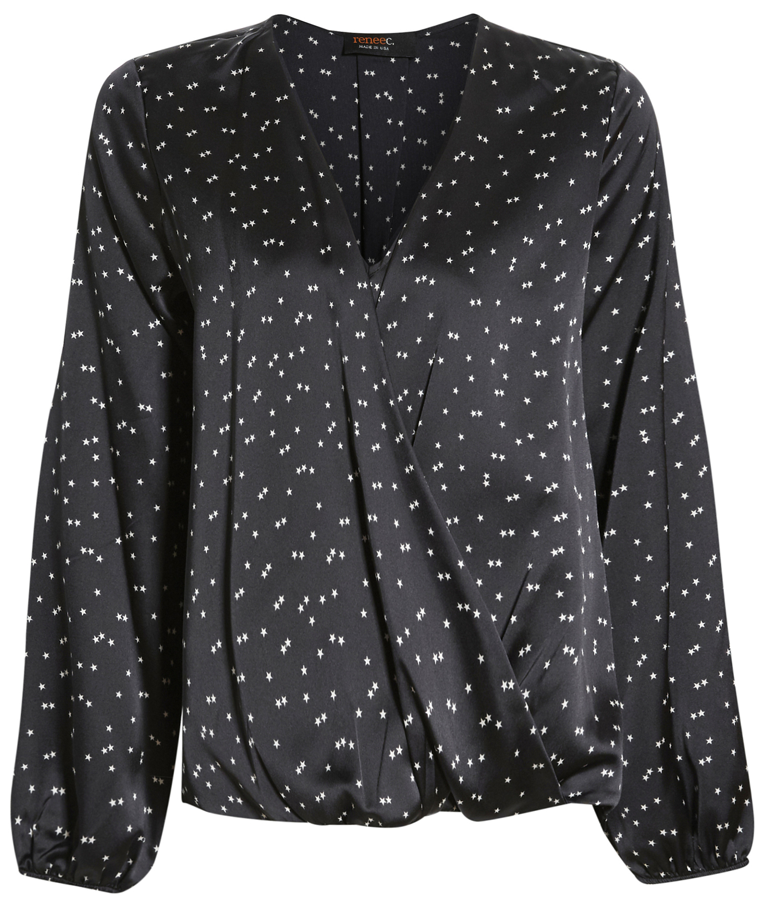 Surplice Printed Blouse