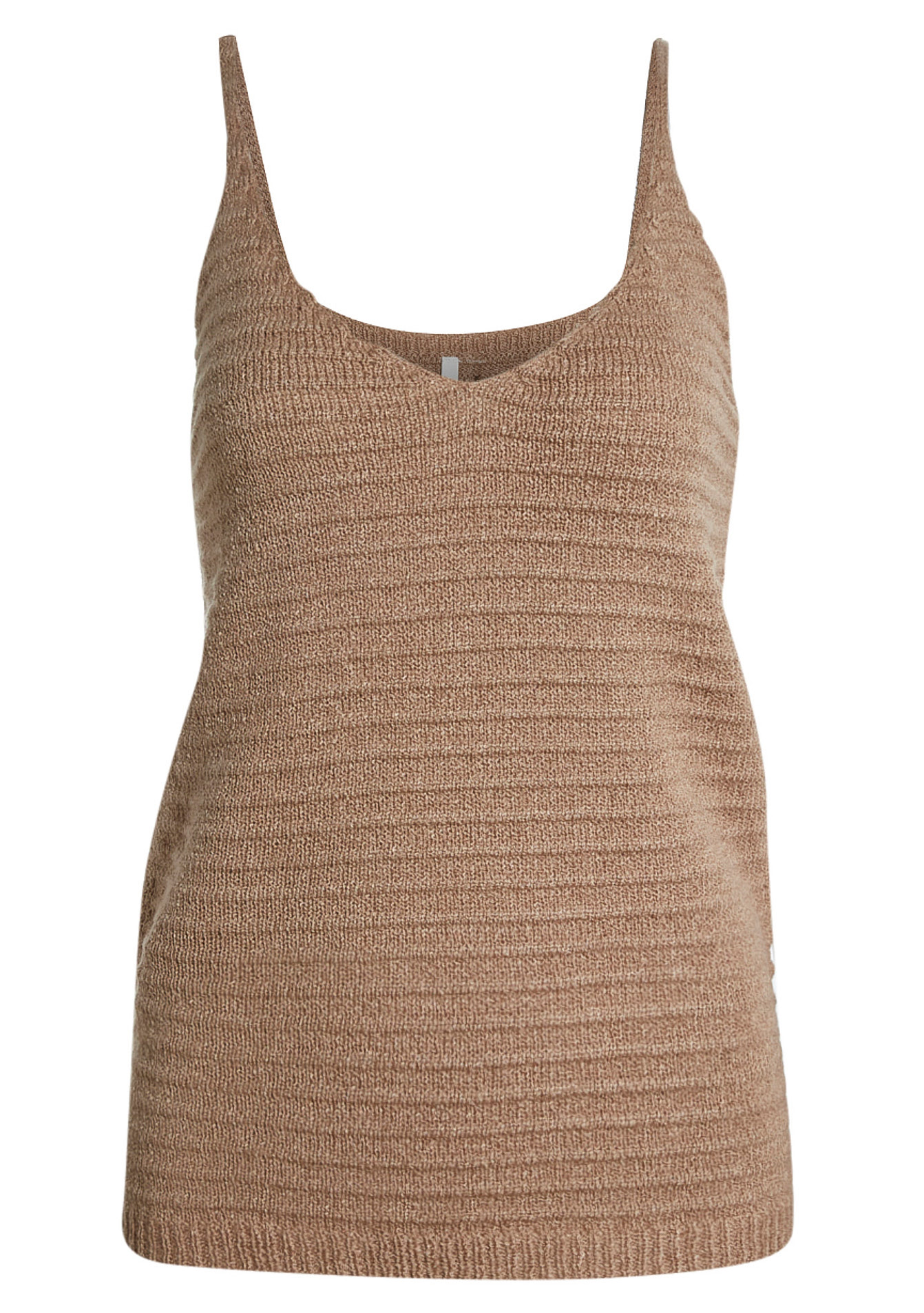 Textured Knit Tank in Taupe