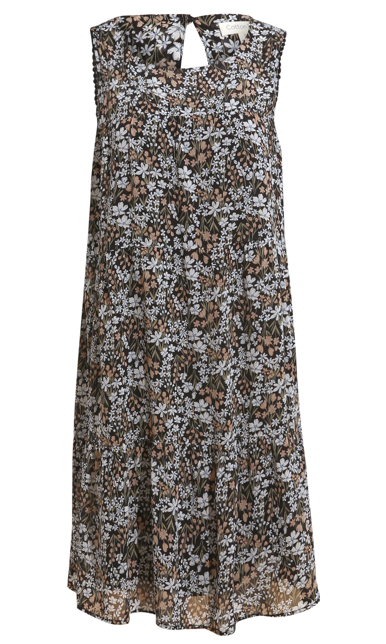 Floral Printed Tiered Dress