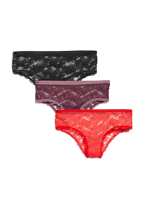 Deirdre Allover Lace Pack Cheeky Black