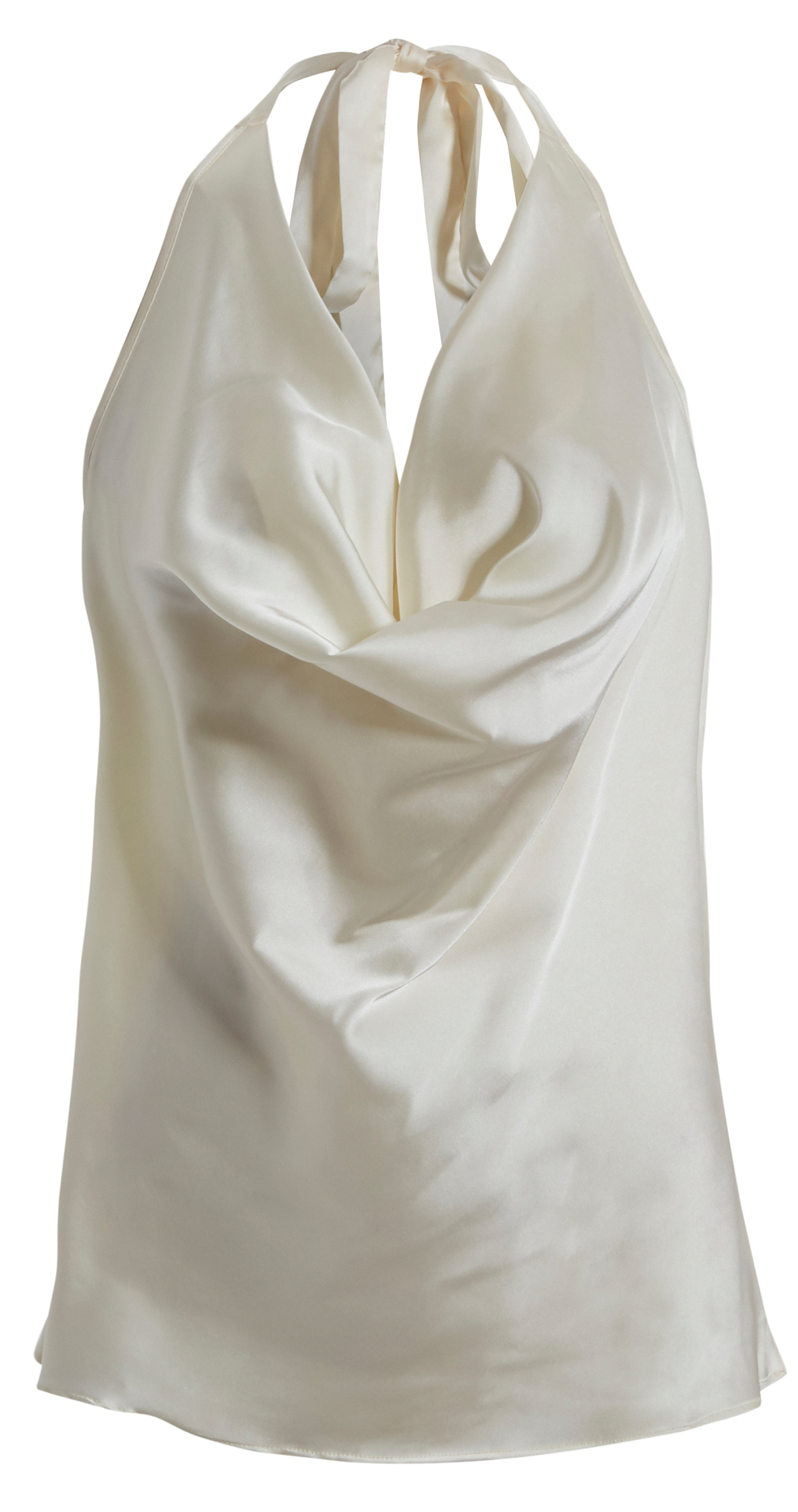 Satin Cowl Neck Top