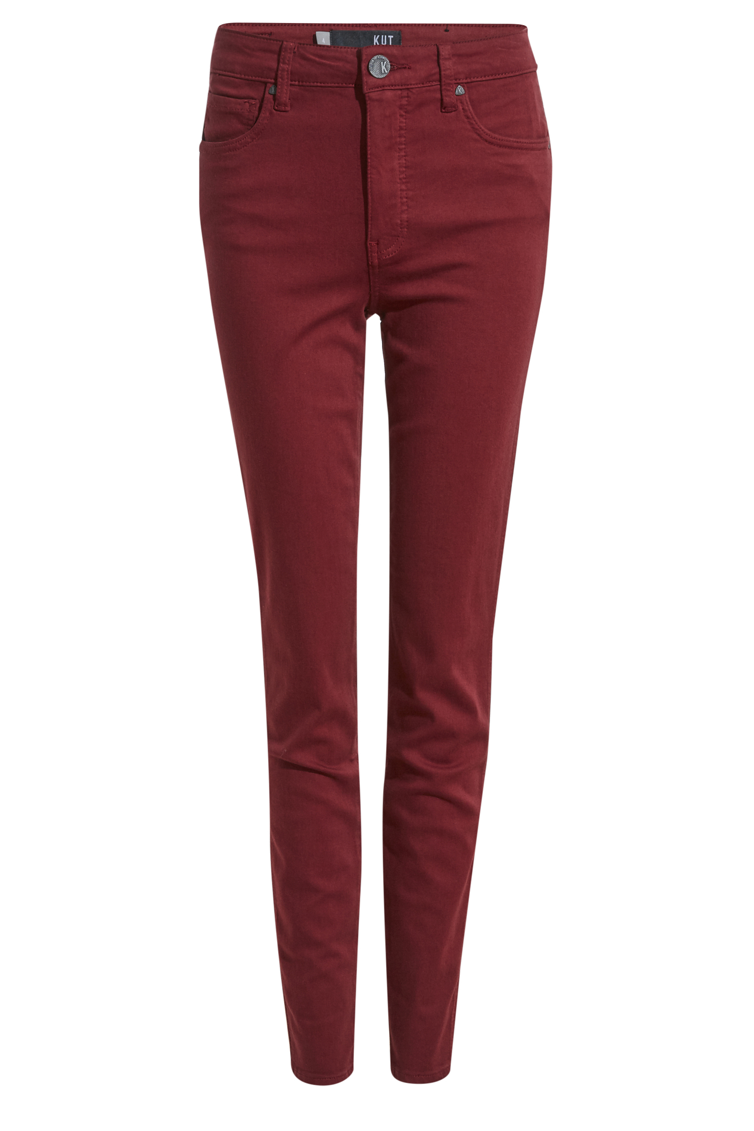 Kut from the Kloth High Rise Skinny in Wine | DAILYLOOK