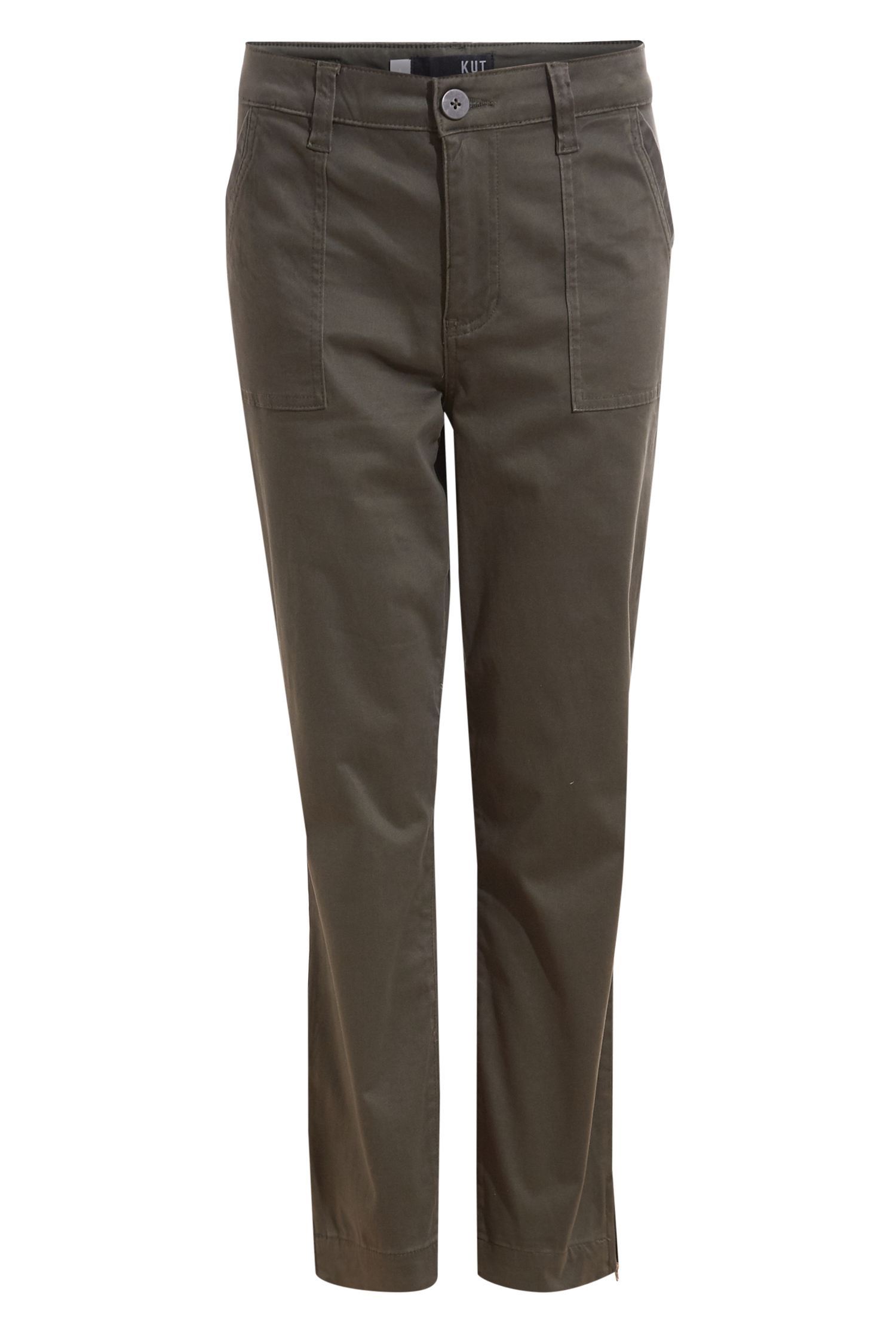 KUT from the Kloth High Rise Utility Pant in Olive | DAILYLOOK
