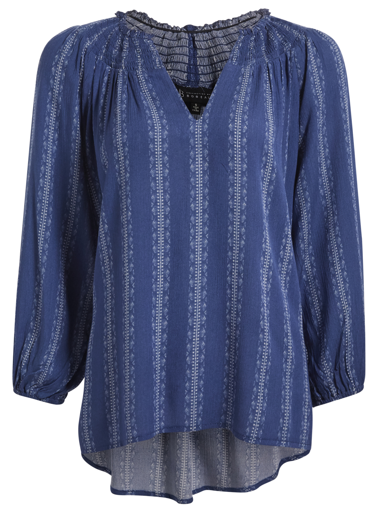 Three Quarter Sleeve Smocked Top