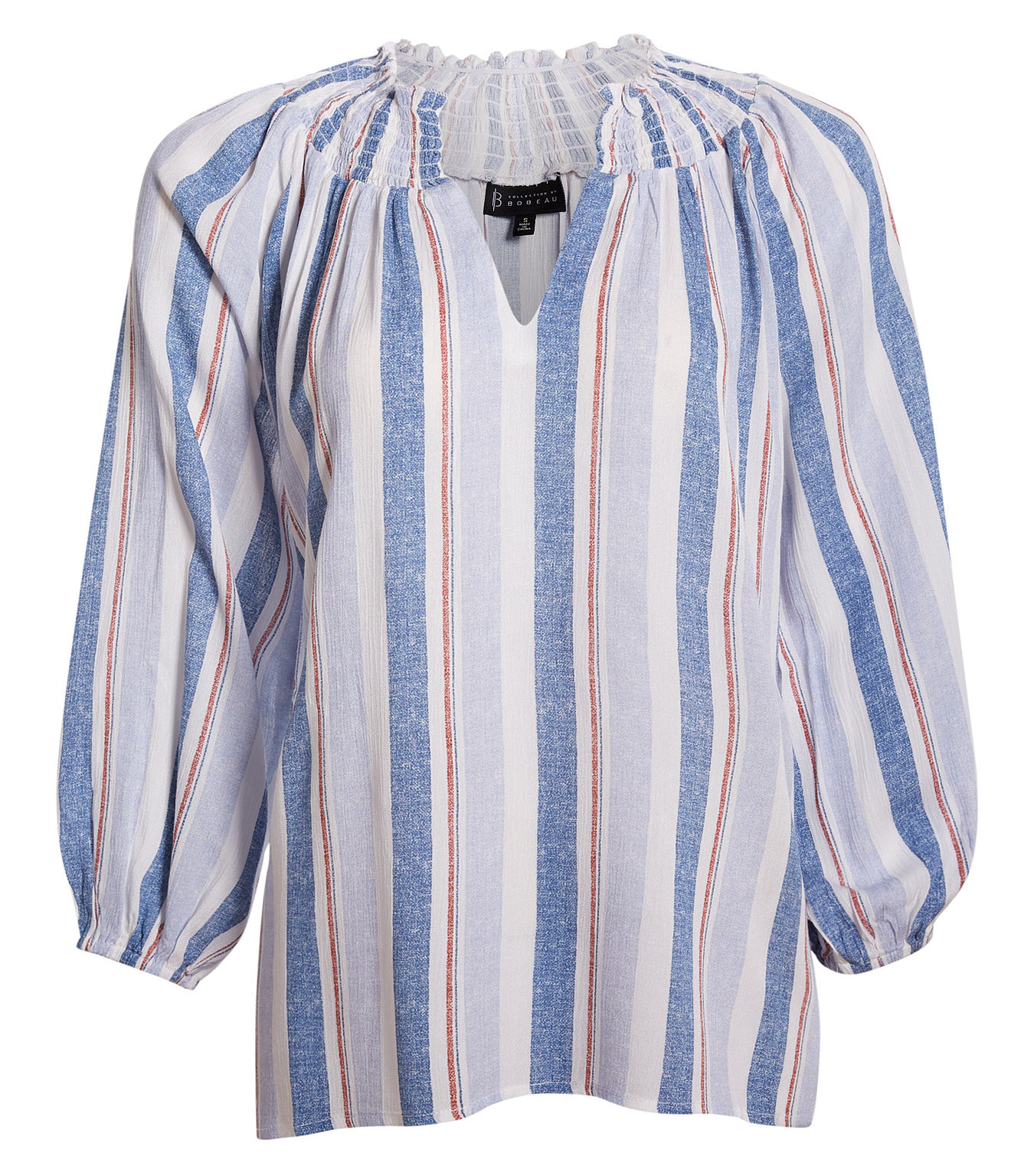 Three Quarter Sleeve Smocked Top