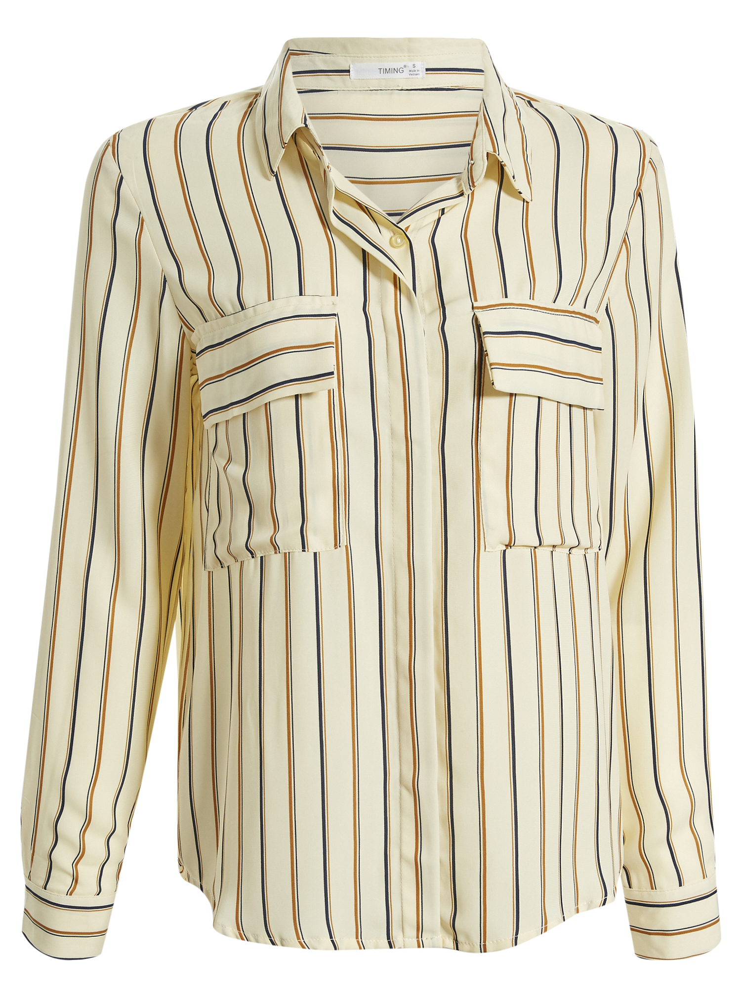 Stripe Button Front Shirt