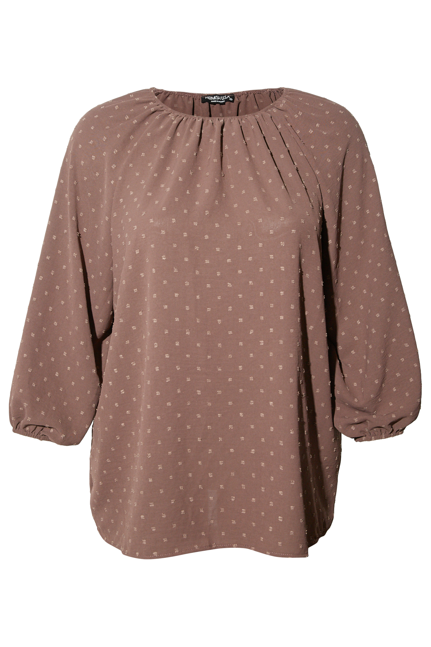 Swiss Dot Flare Top