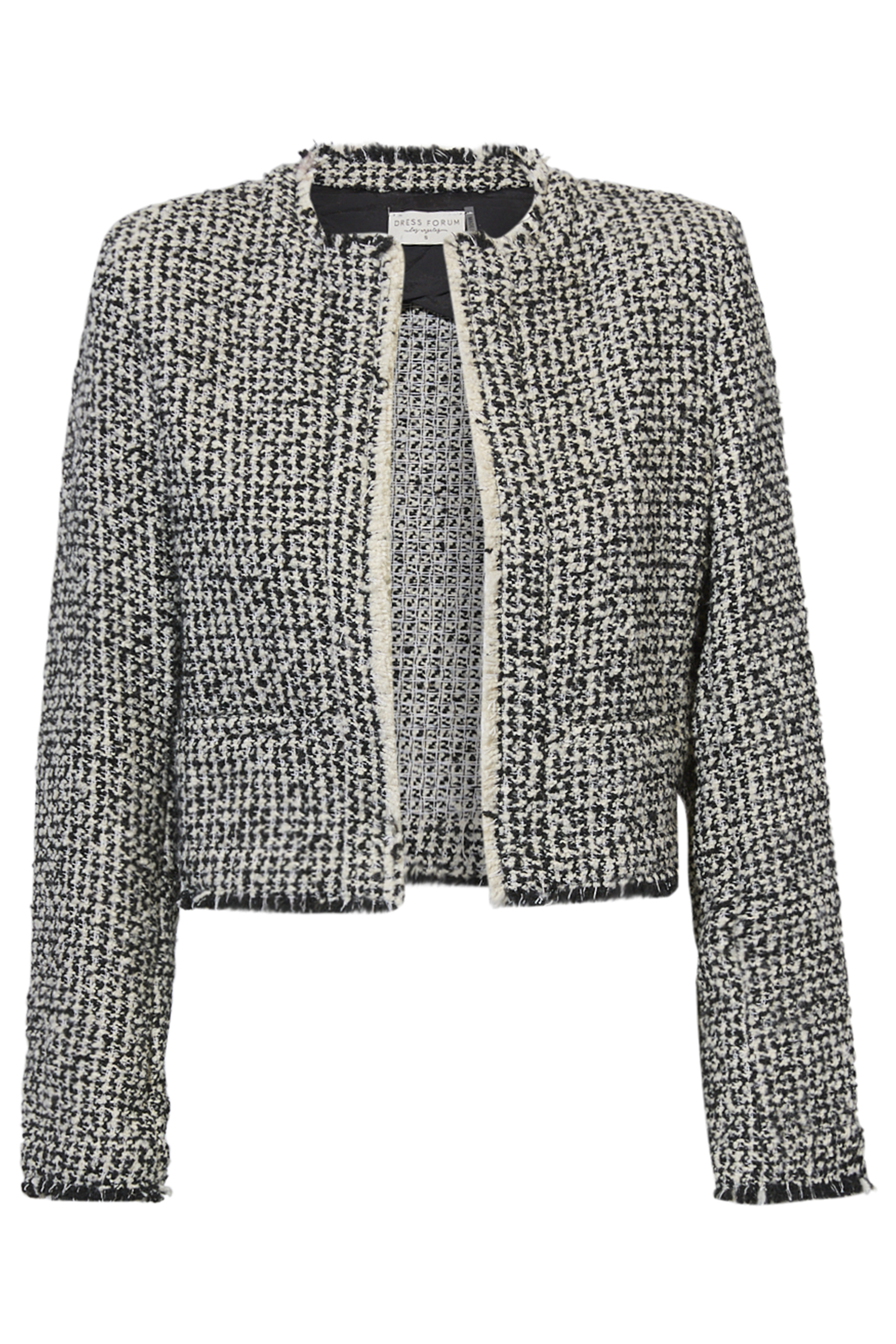 Open Front Knitted Blazer