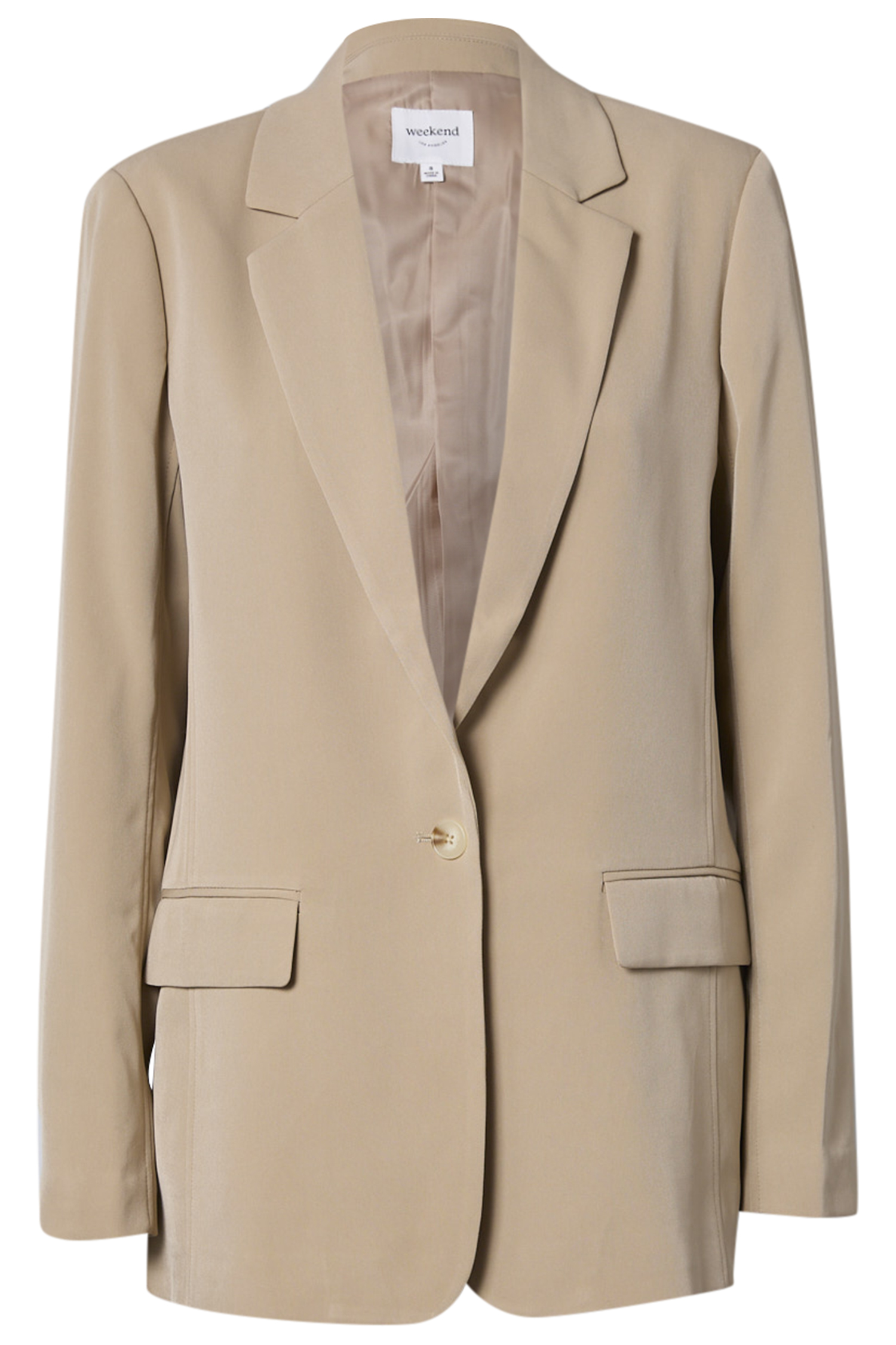 Single Button Front Blazer