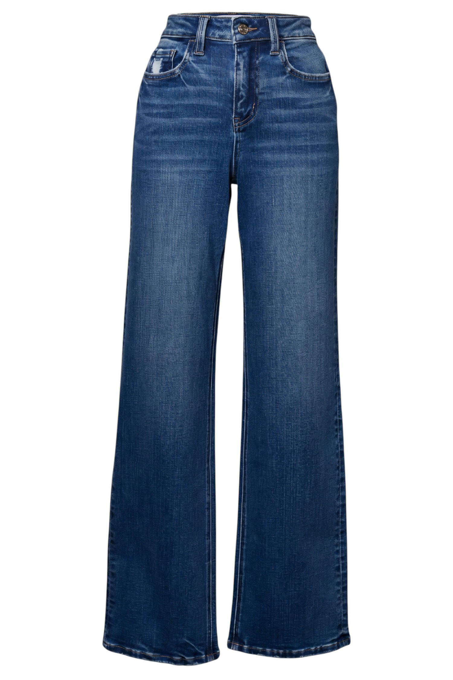 High Rise Slim Wide Leg