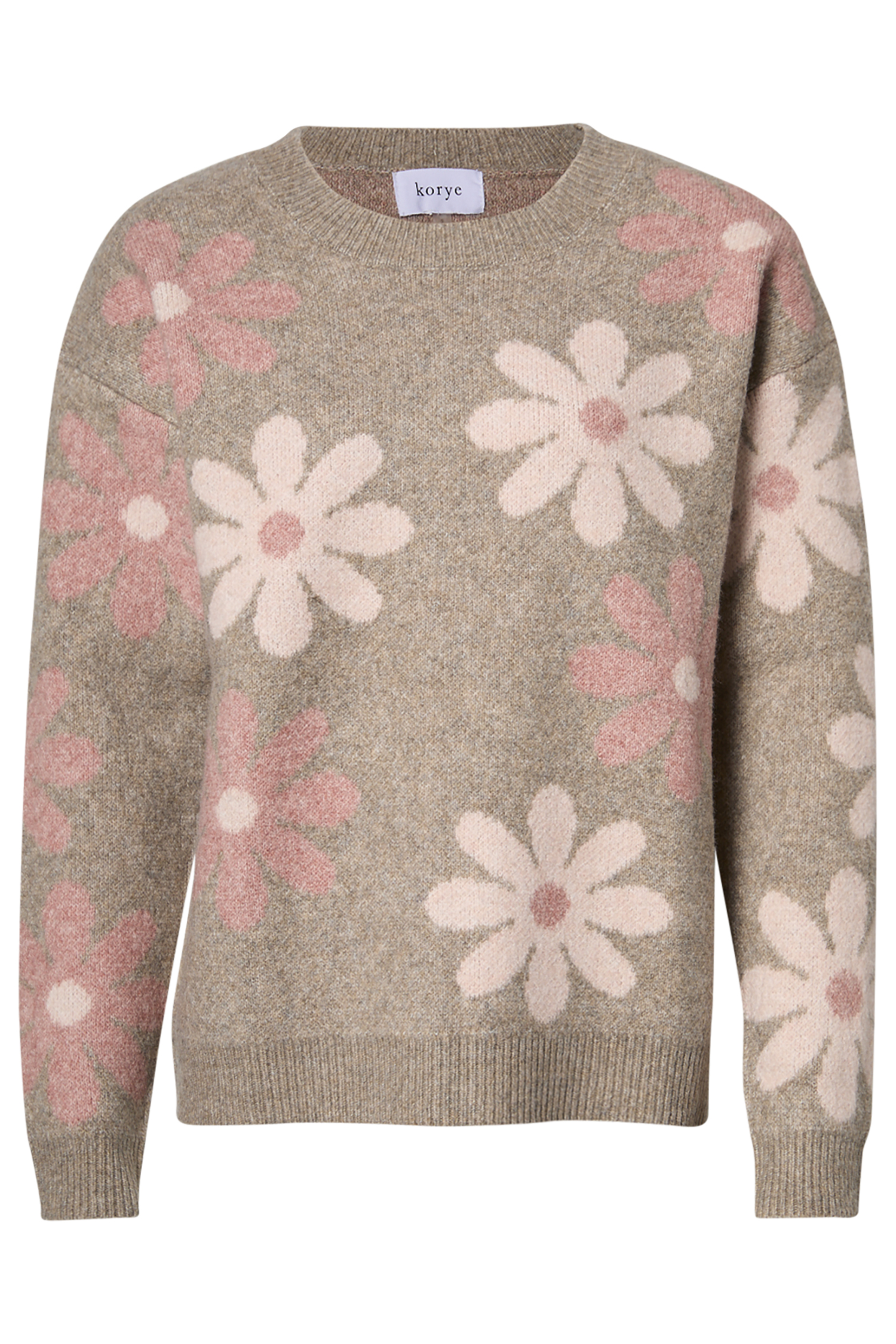 Daisy Print Crewneck Sweater