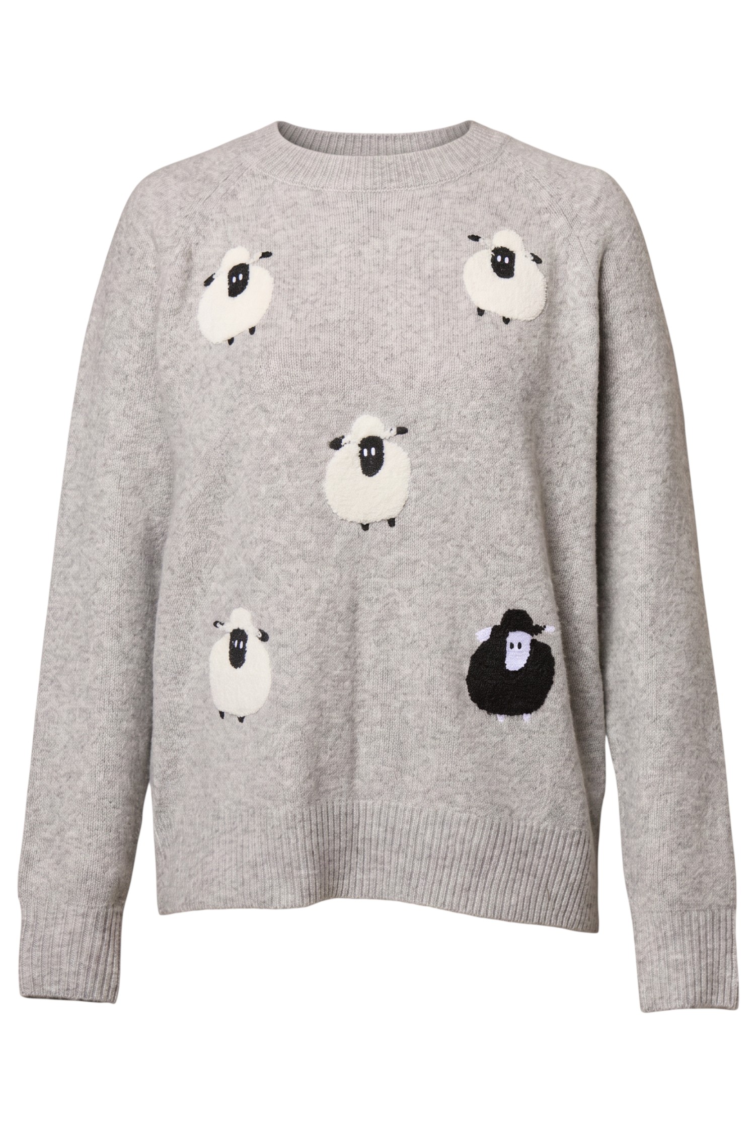 Embroidered Sheep Pullover