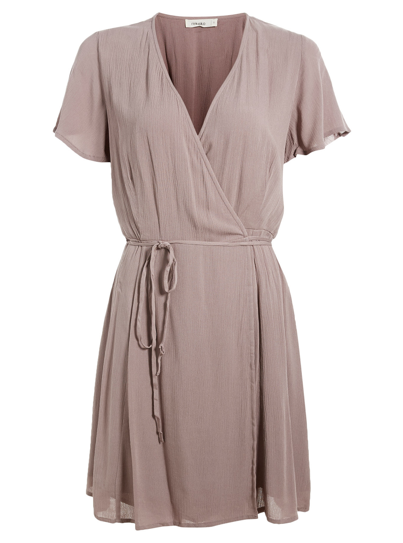 Wrap Dress with Side Tie