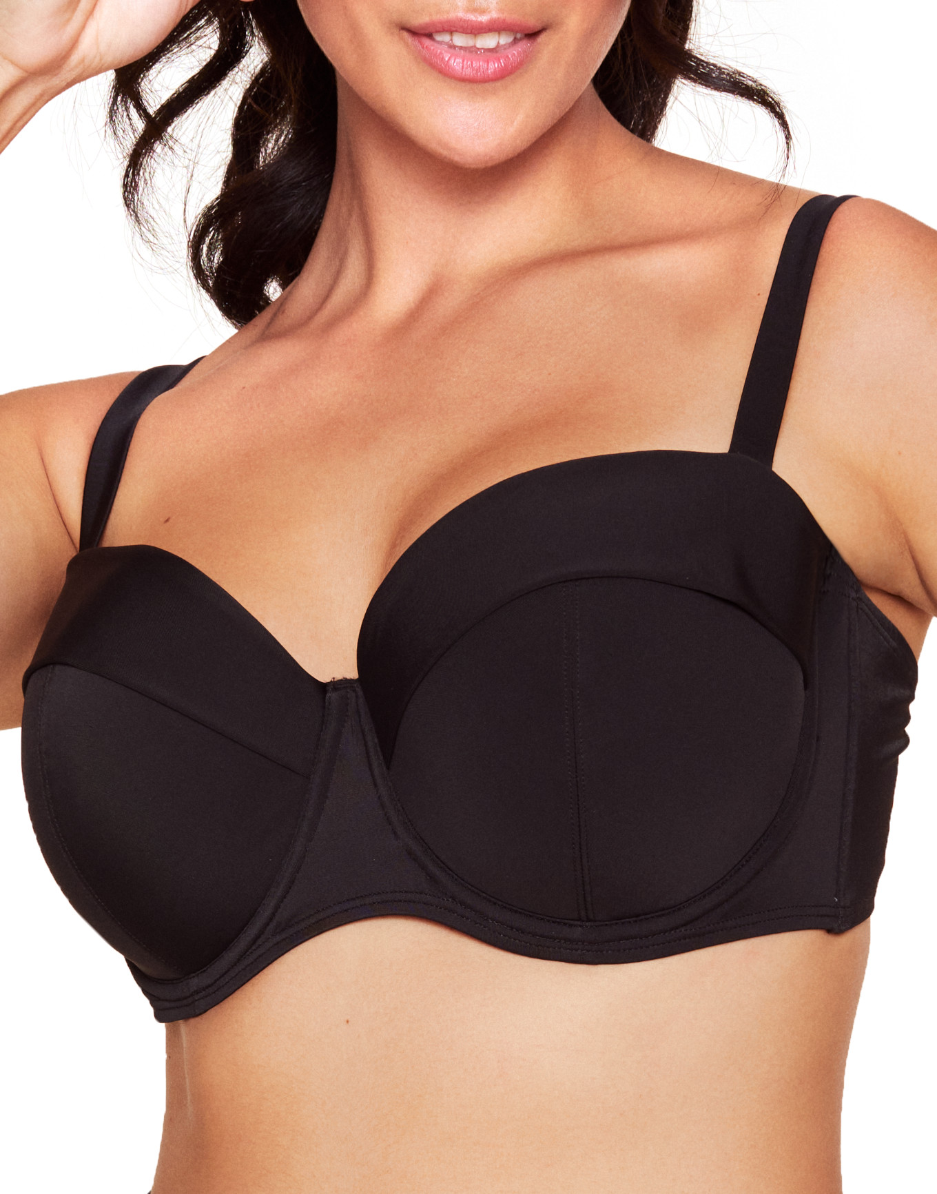 Vivien Black Swim Bra Plus