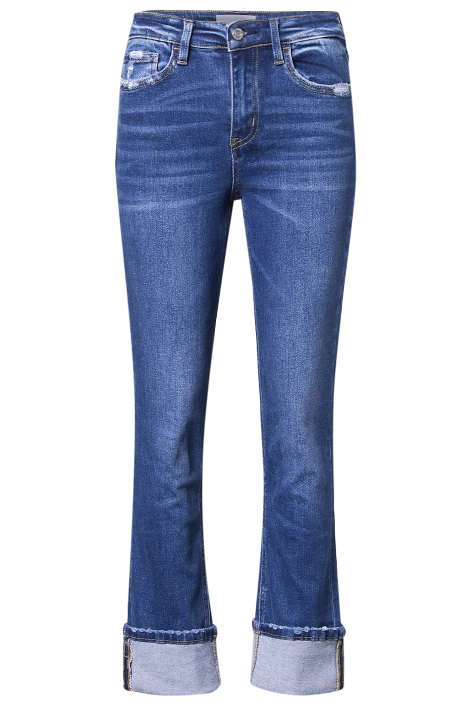 Vervet Rolled Hem Straight Jean