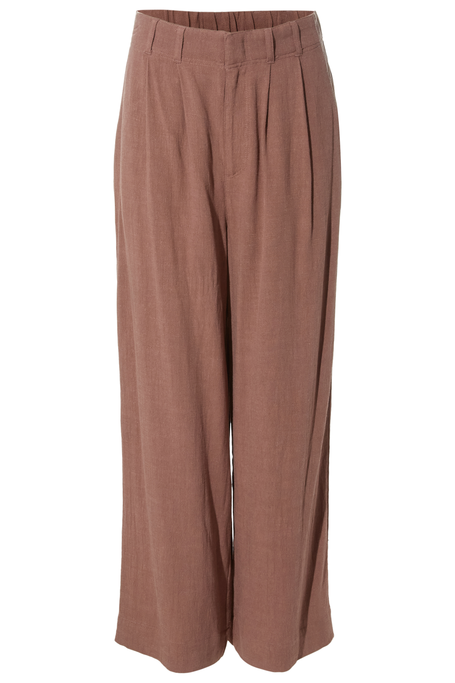 Relaxed High Rise Wide Leg Pant