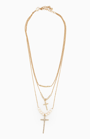 Charming Cross Necklace Slide 1