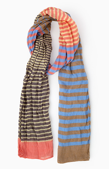 Multi-Stripe Scarf Slide 1