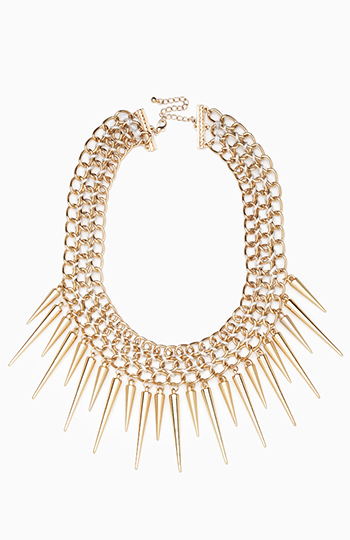 Spiked Chain Necklace Slide 1