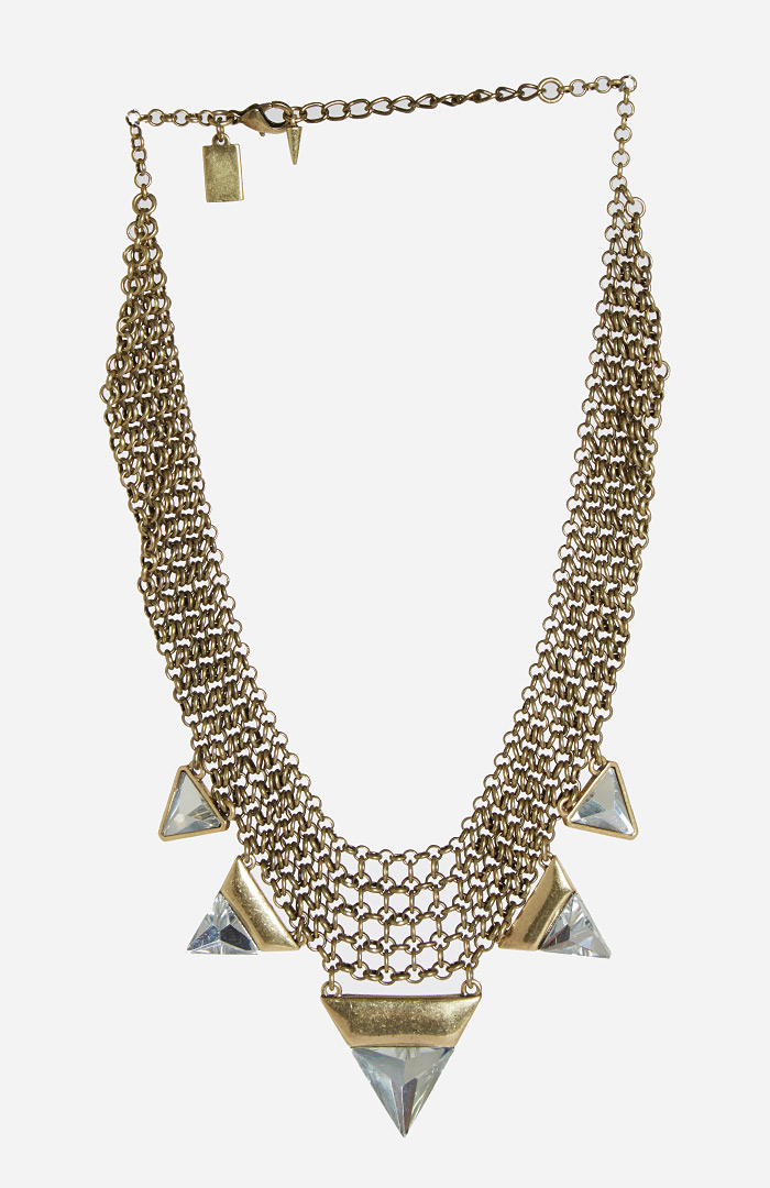 Jenny Bird Illumina Bib Necklace in Gold | DAILYLOOK