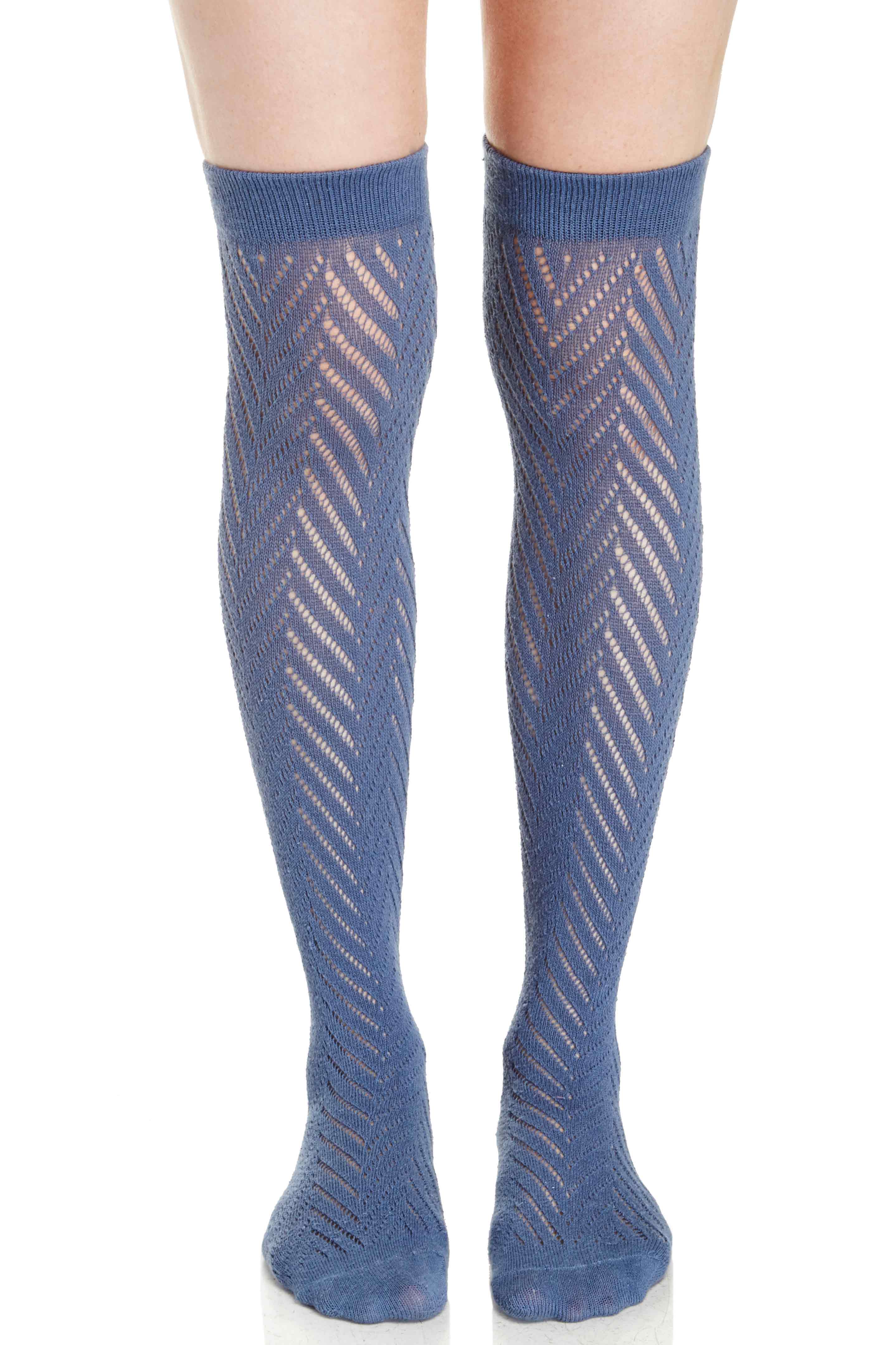 Thick Knee High Socks in Blue DAILYLOOK