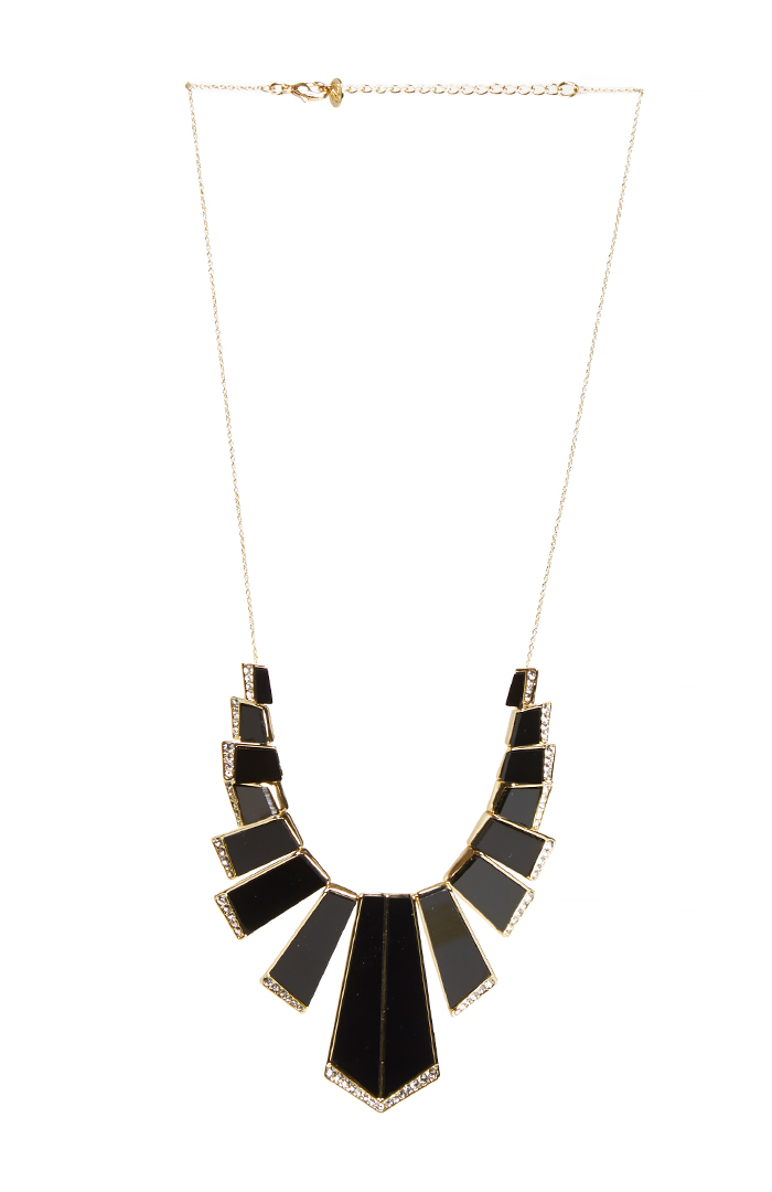 House of Harlow 1960 Nouveau Necklace in Black | DAILYLOOK