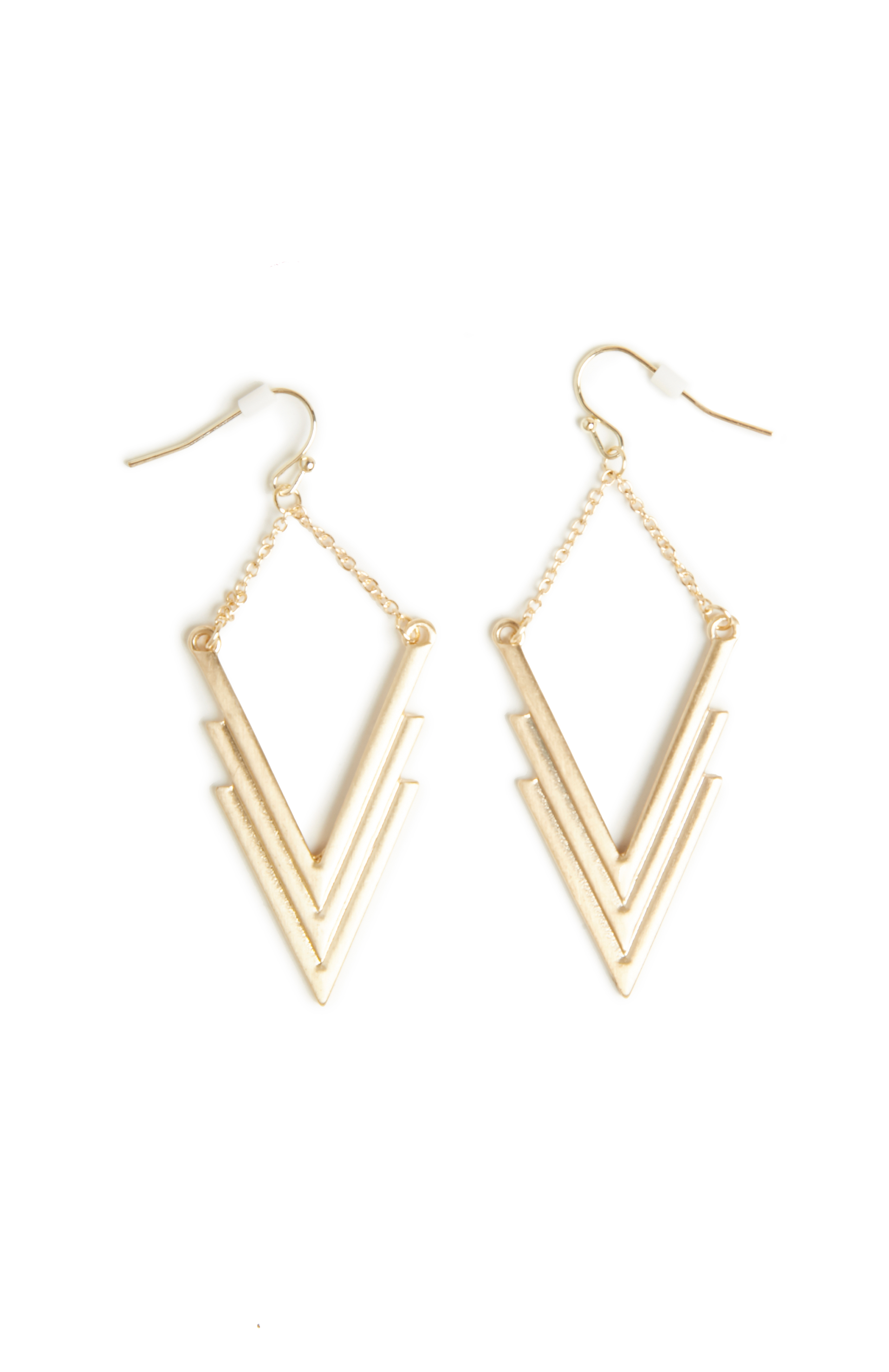 DAILYLOOK V-Nessa Layered Earrings in Gold | DAILYLOOK