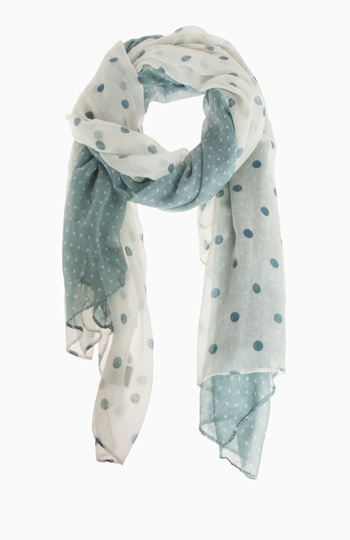 Polka Dot Stripe Scarf Slide 1