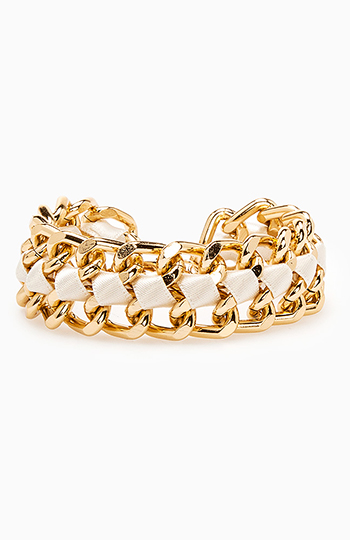 Ribbon Chain Link Bracelet Slide 1