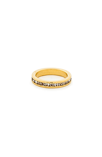 Crystalized Midi Ring in Gold | DAILYLOOK