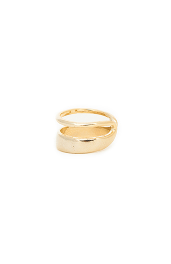 Double Band Ring in Gold | DAILYLOOK