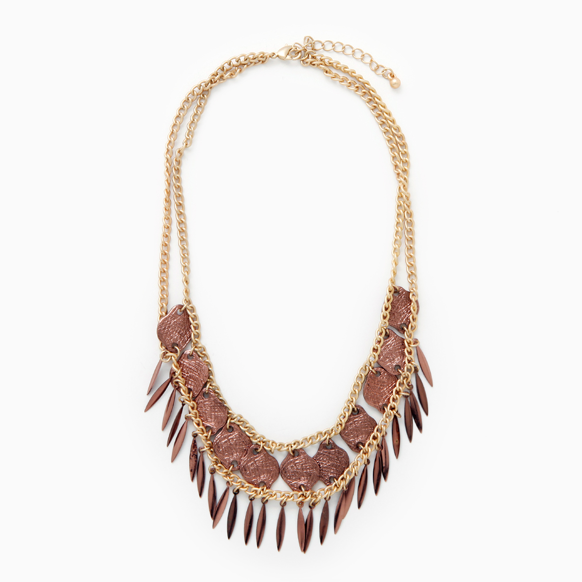 Feather In The Wind Necklace in Gold | DAILYLOOK