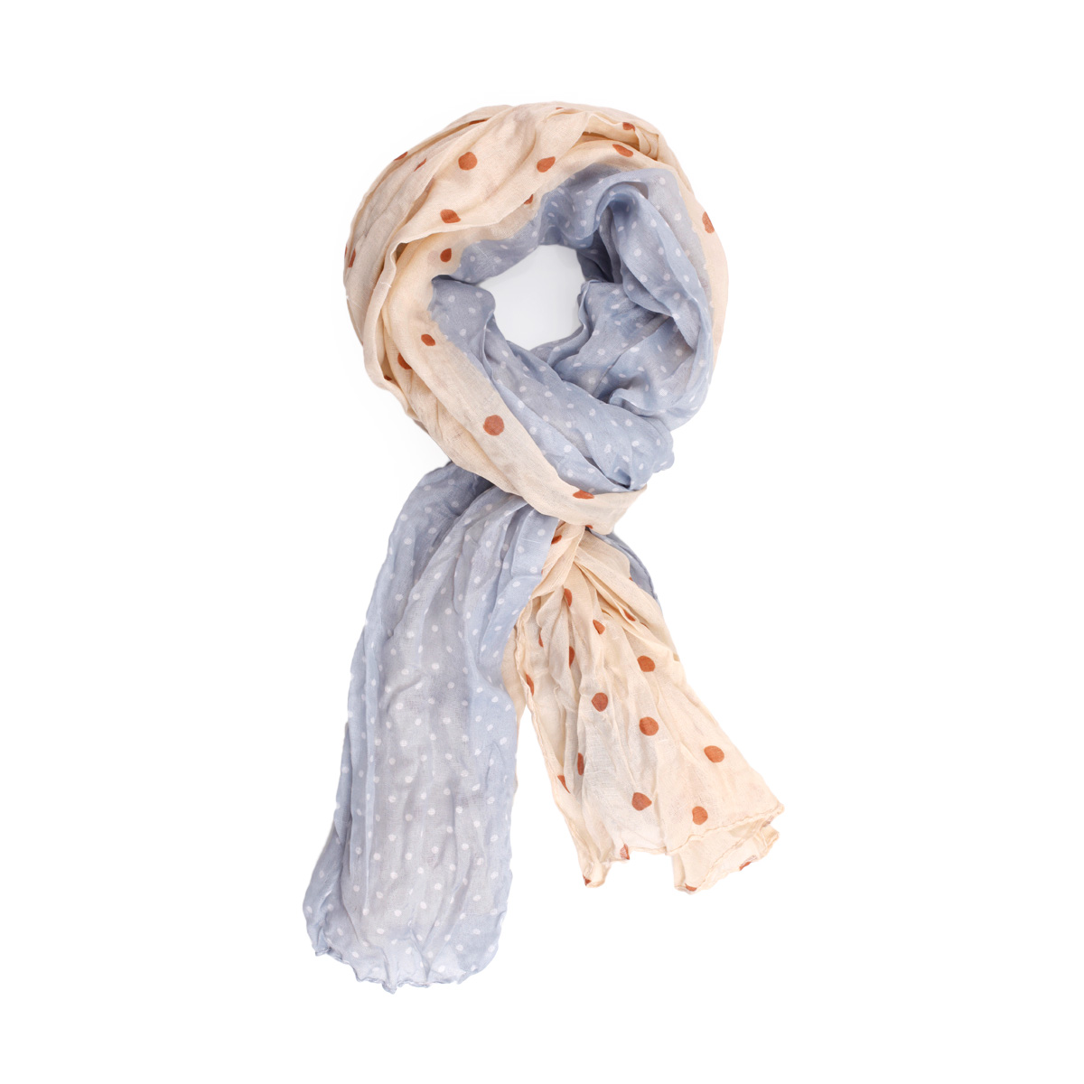 Lightweight Dual Polka Dot Scarf By G