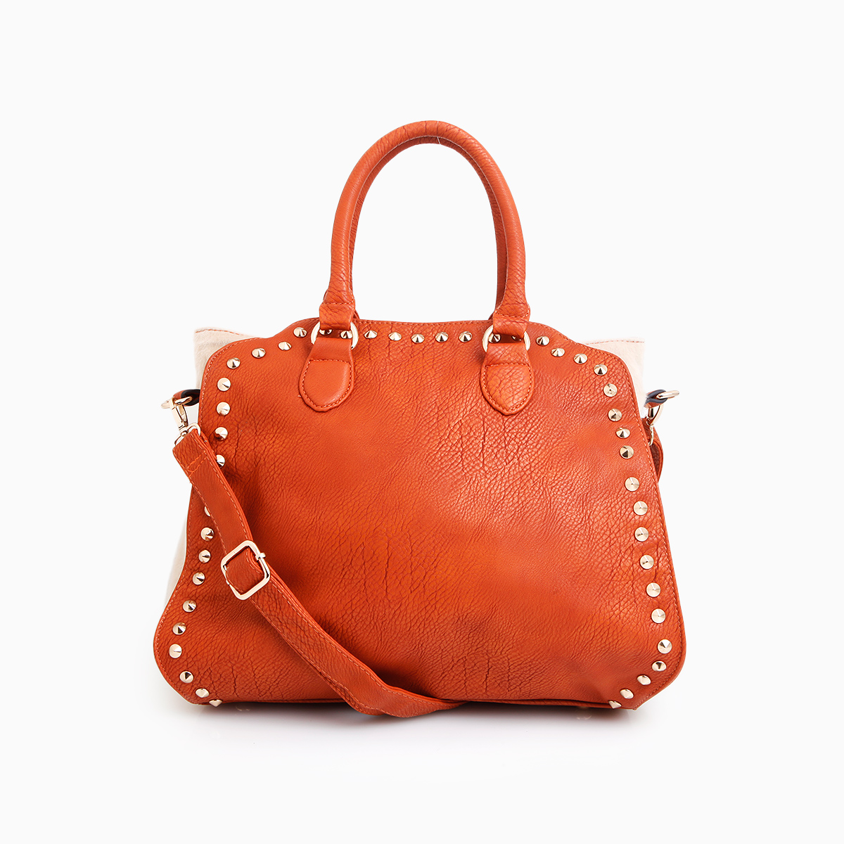 orange fur bag