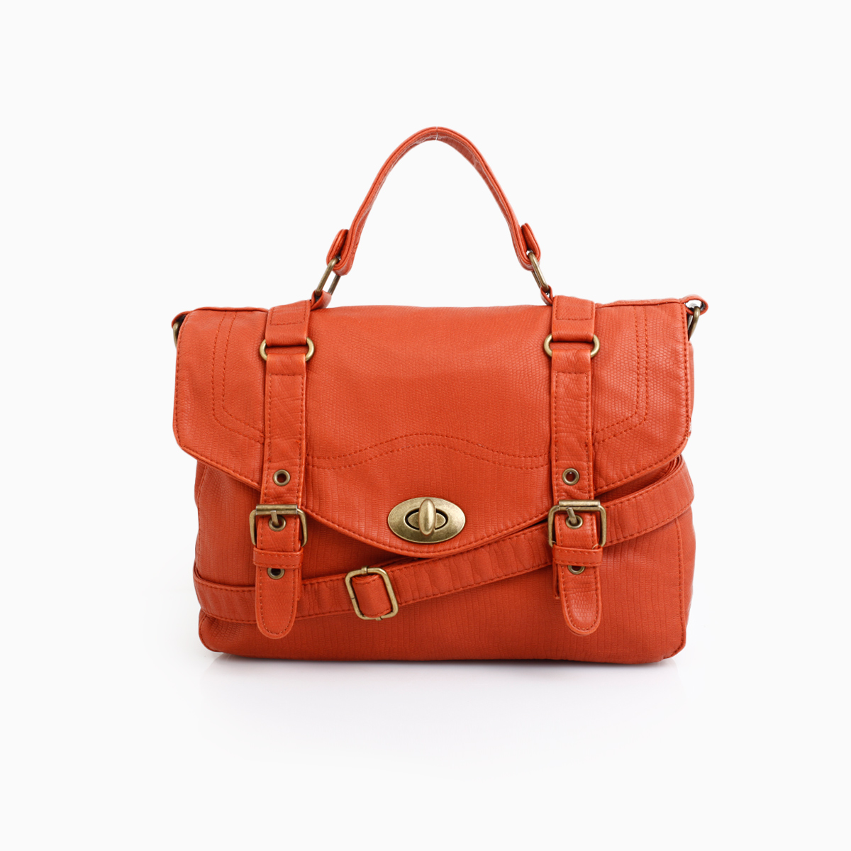 burnt orange satchel