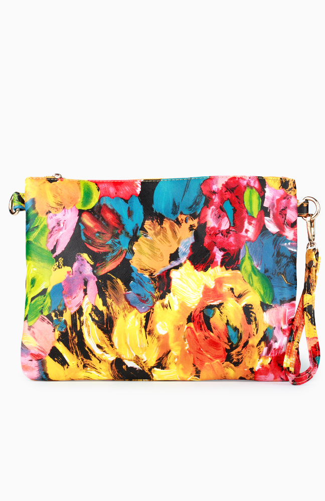 Oversized Floral Clutch in Floral Multi | DAILYLOOK