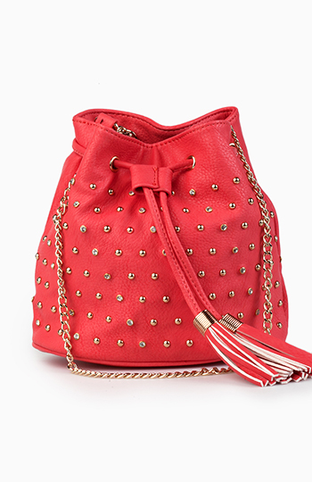 Mini Studded Bucket Bag Slide 1