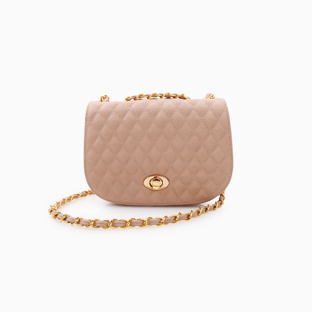 Quilted Mini Bag in Ivory | DAILYLOOK