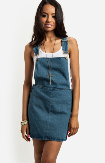 Denim Overall Jumper Slide 1