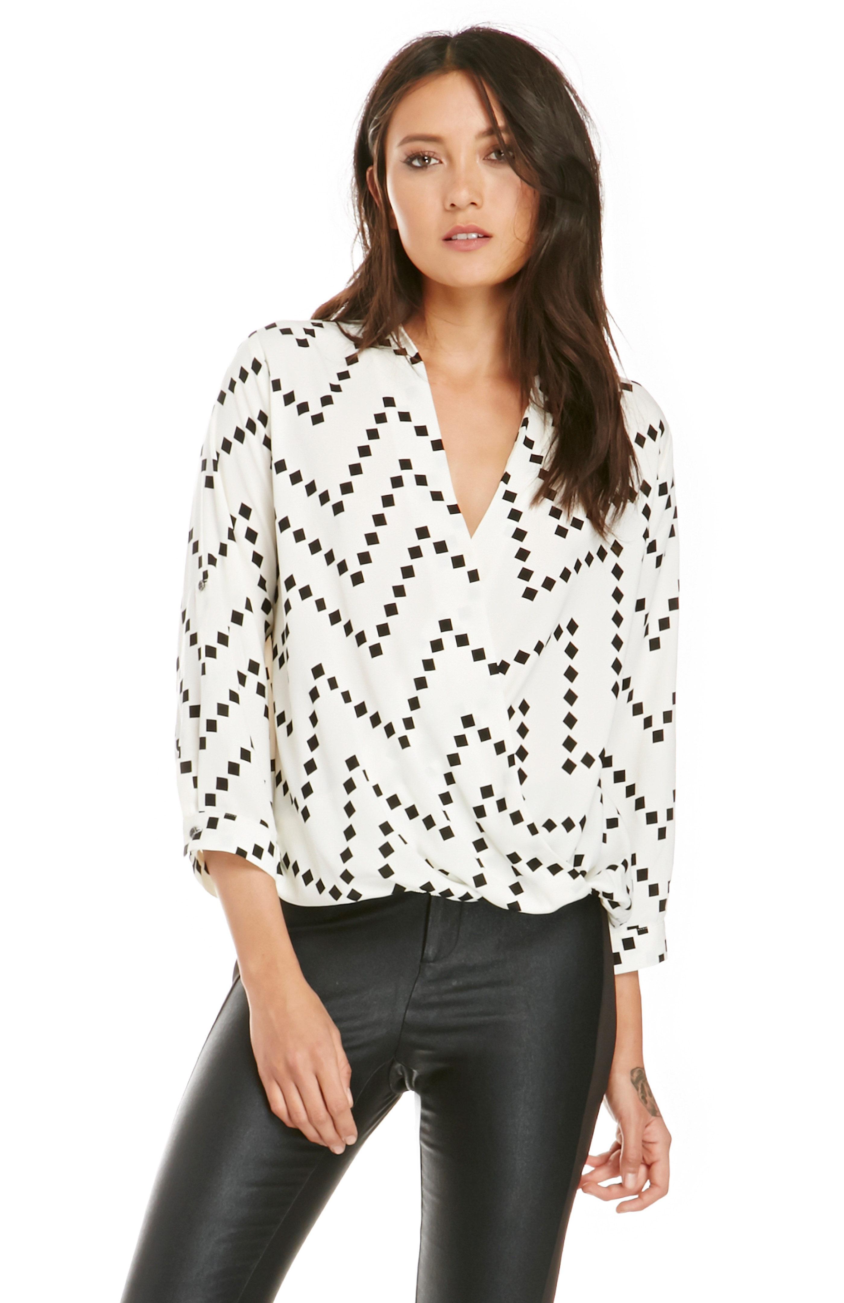 diamond cut blouse