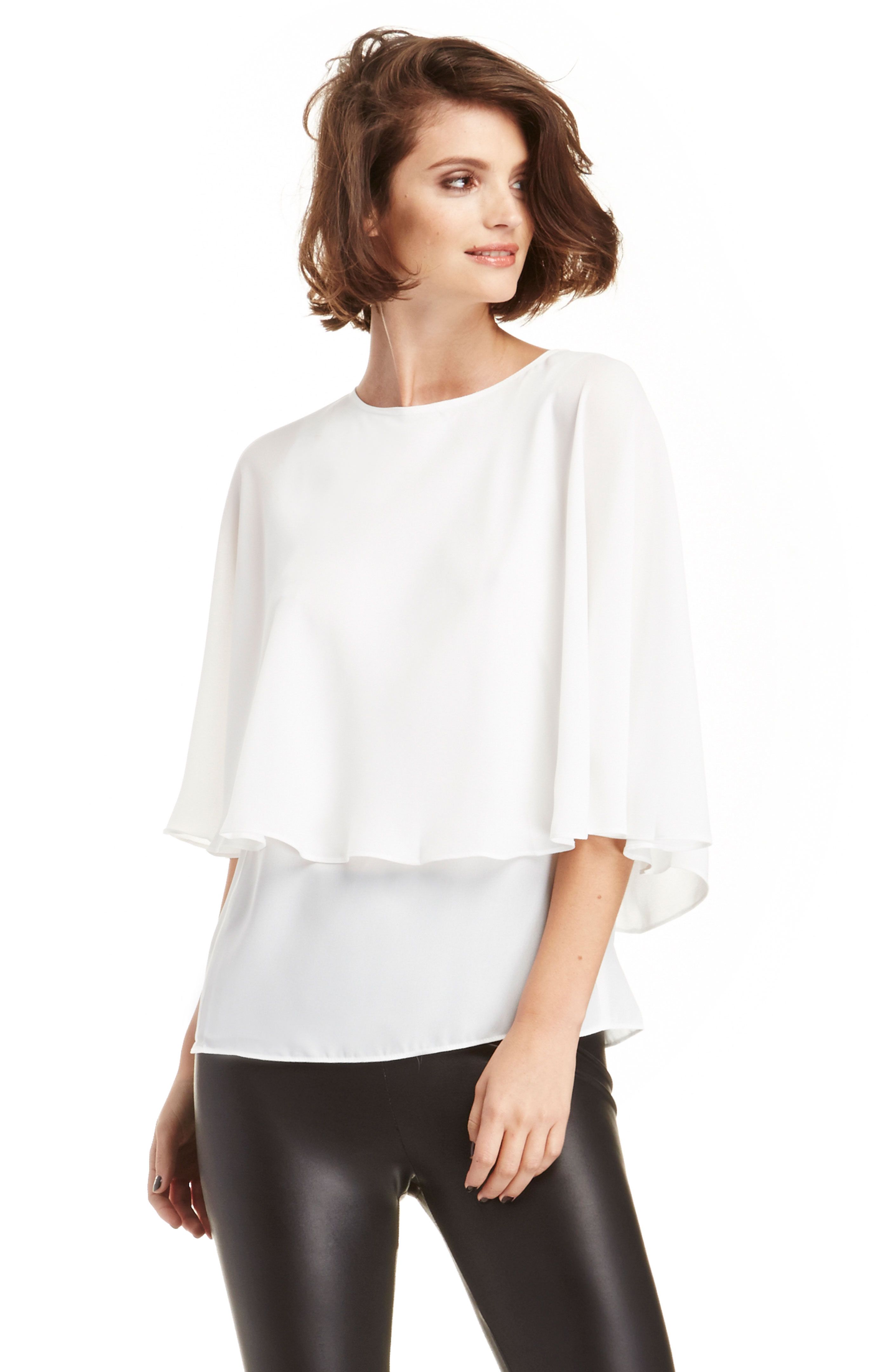 white cape top