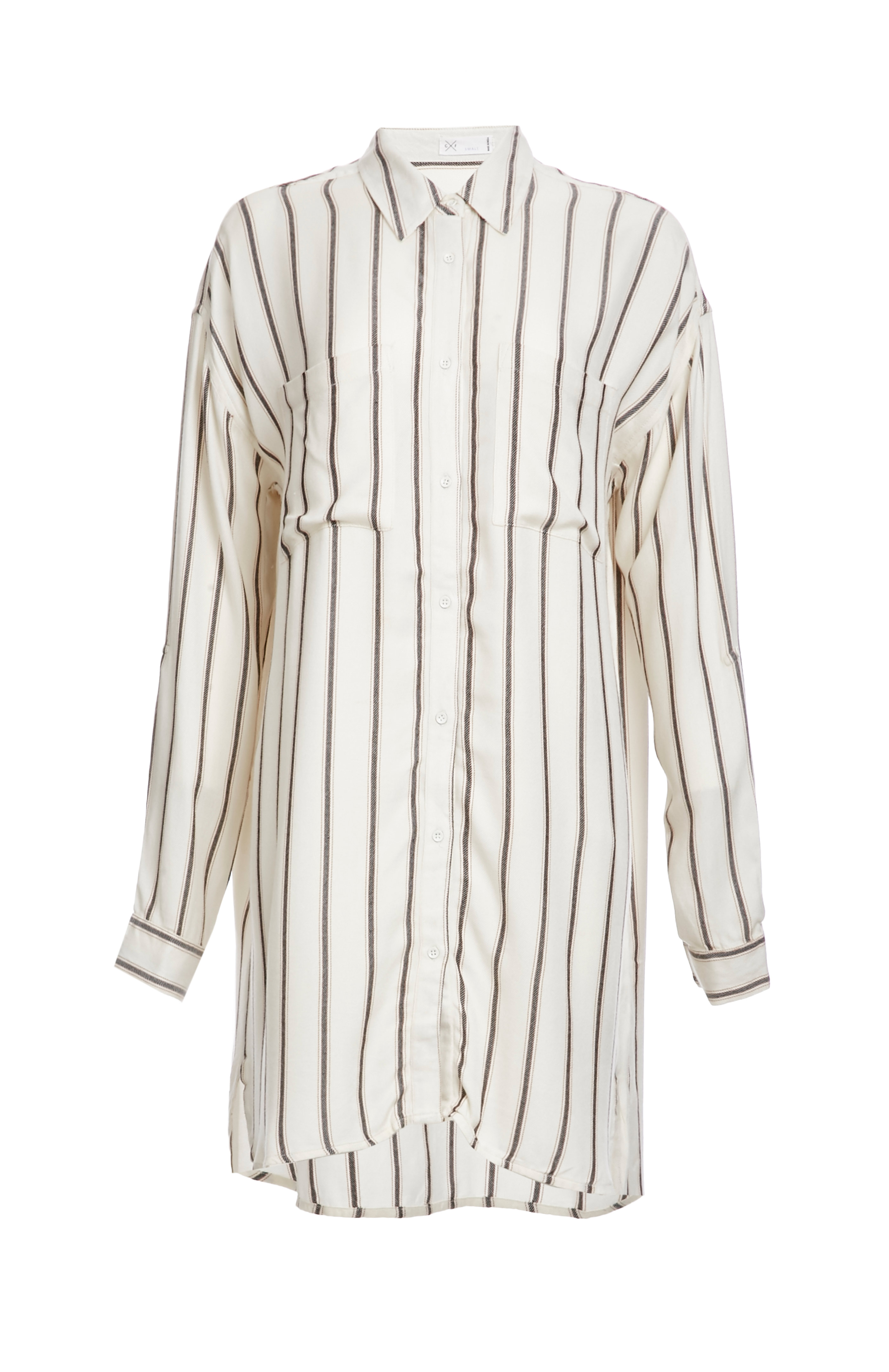 Gentle Fawn Voyage Striped Tunic Shirt Dress in Floral Multi | DAILYLOOK