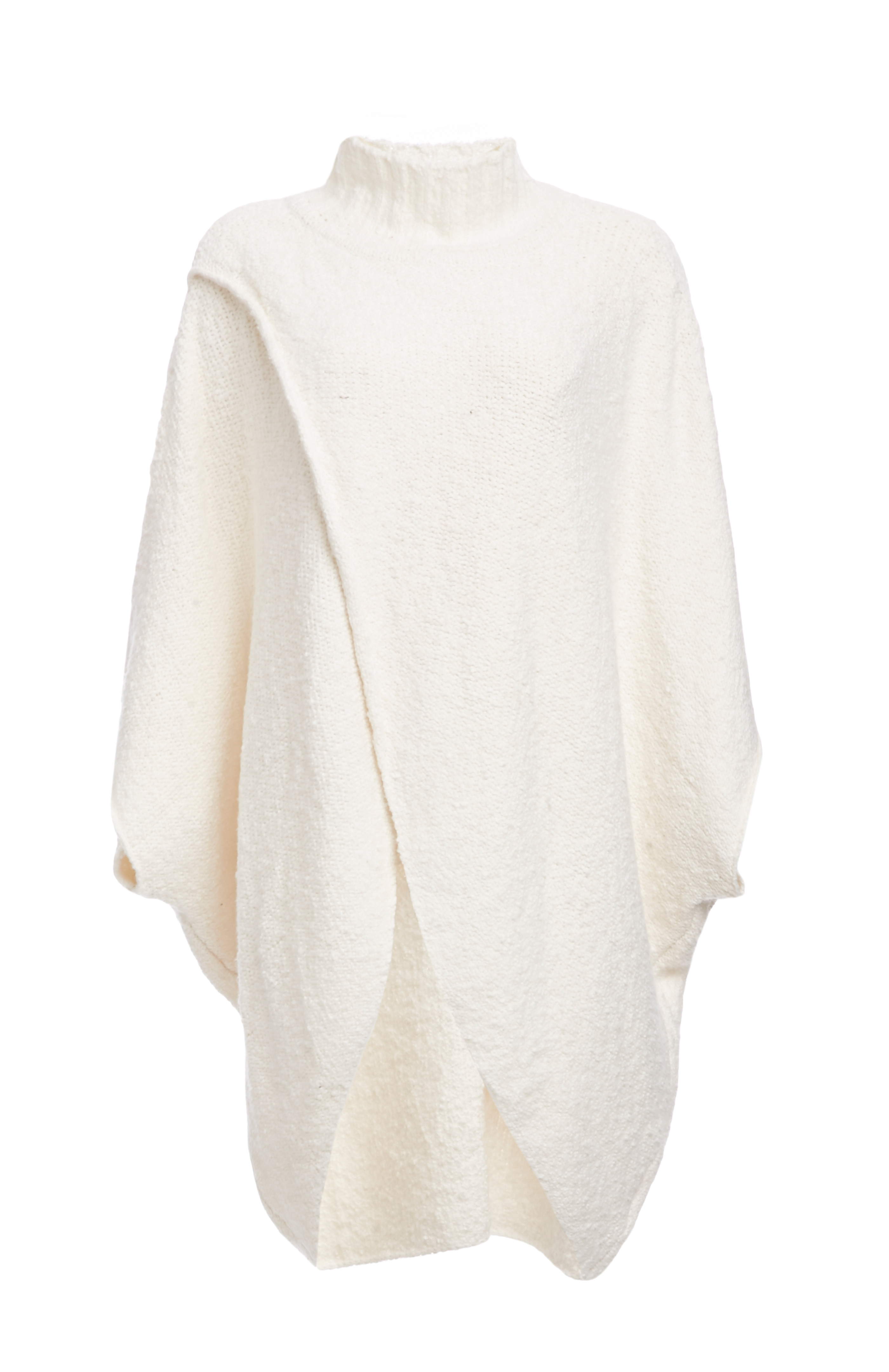 Free People All Wrapped Up Cocoon Poncho in Cream | DAILYLOOK