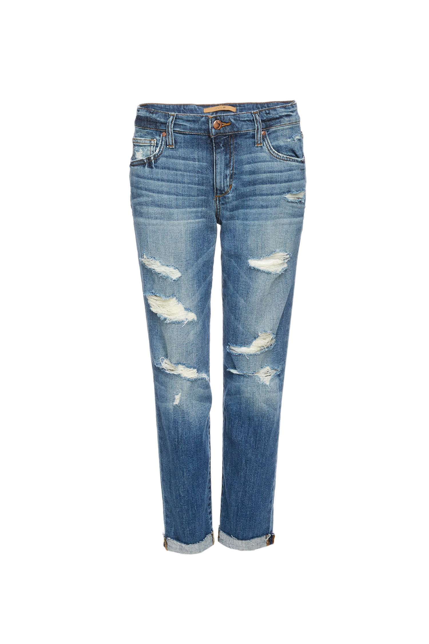 Joe's Jeans Claude Boyfriend Slim Crop in Blue | DAILYLOOK