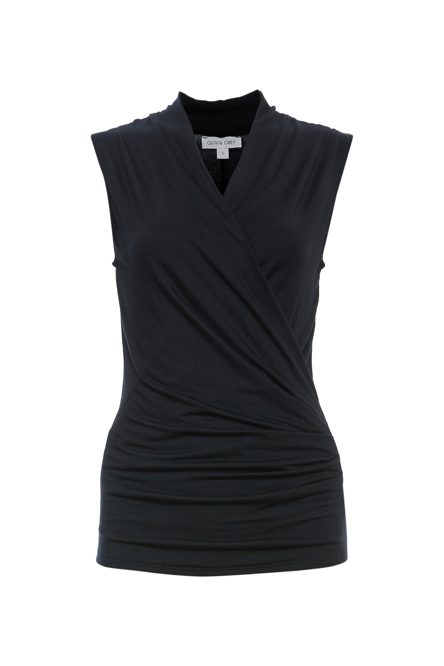 Angelica Star Cross Front Sleeveless Top in Black XS - XL | DAILYLOOK