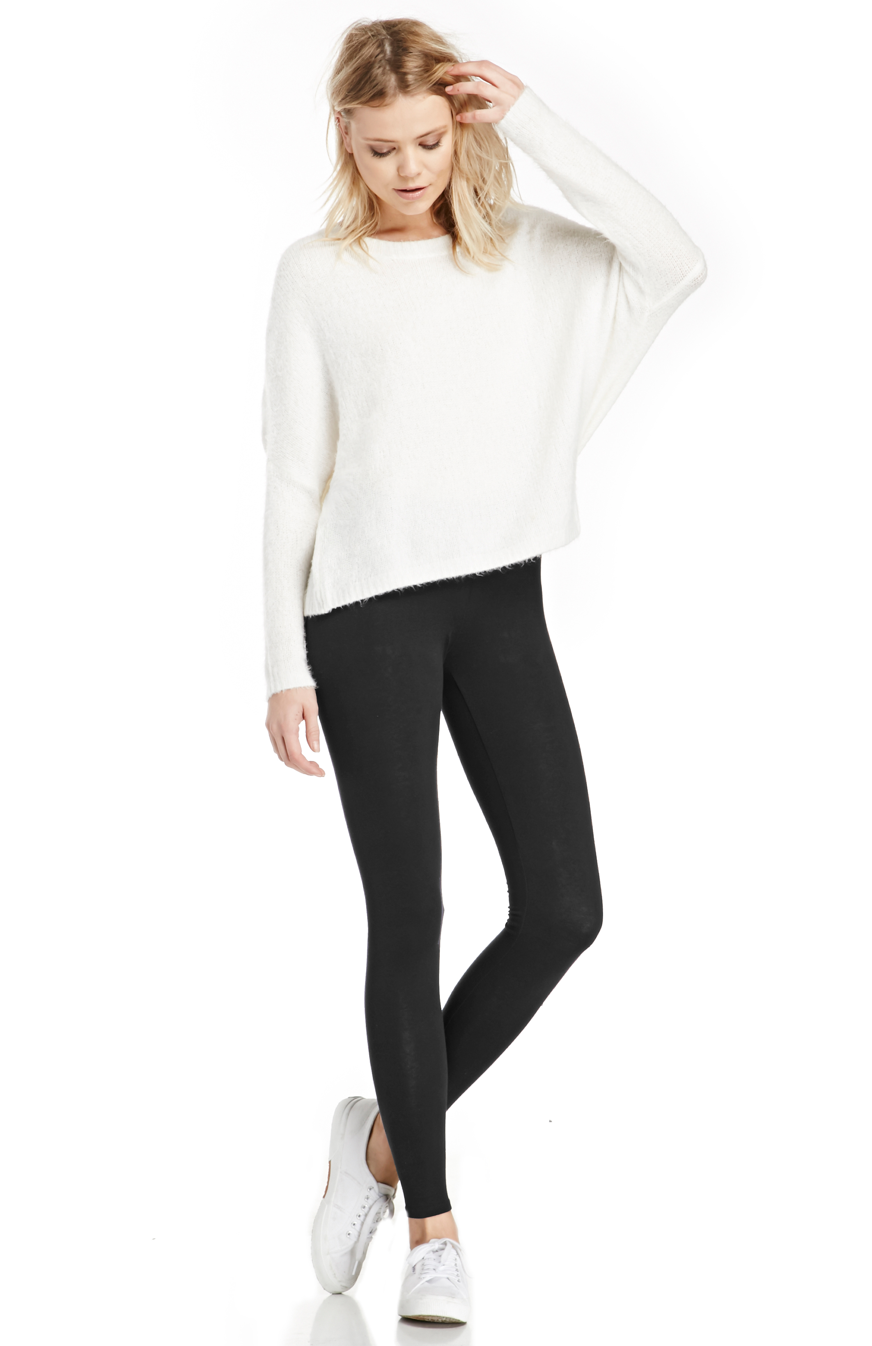 Classic Knit Leggings in Black DAILYLOOK