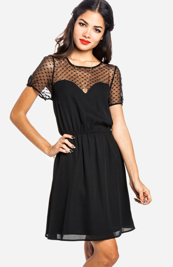 Sweetheart Fit and Flare Dress Slide 1